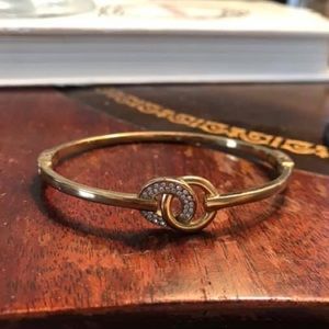 Thin, Gold Michael Kors Infinity Bangle